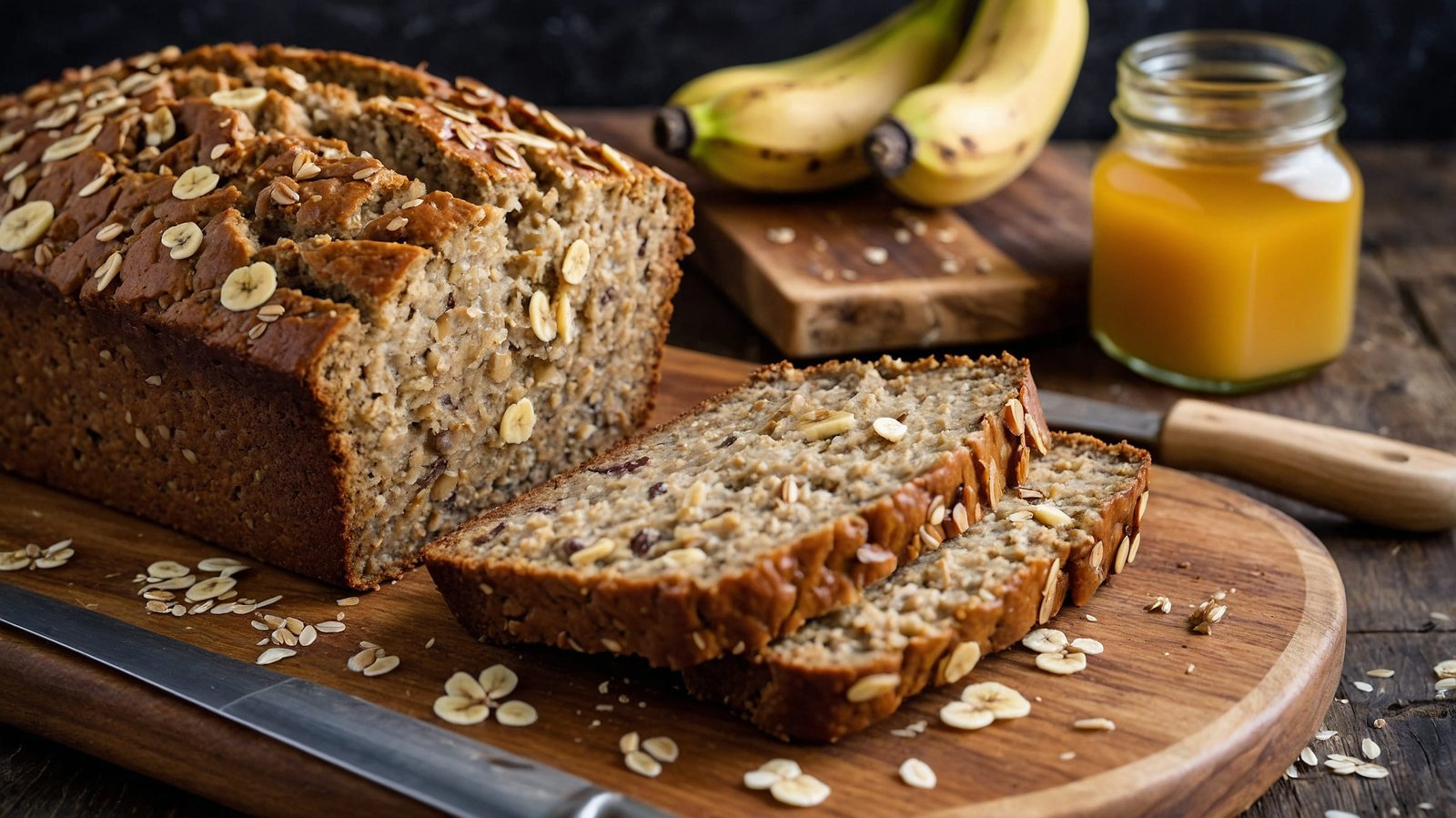 Pan de Avena y Plátano Sin Gluten