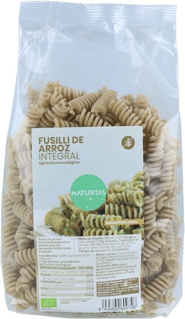 Fusilli de Arroz Integral