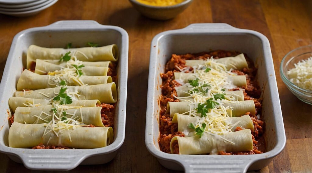 Canelones de Carne y Queso Sin Gluten