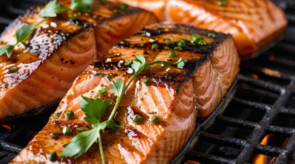 Salmón a la Parrilla con Quinoa Sin Gluten